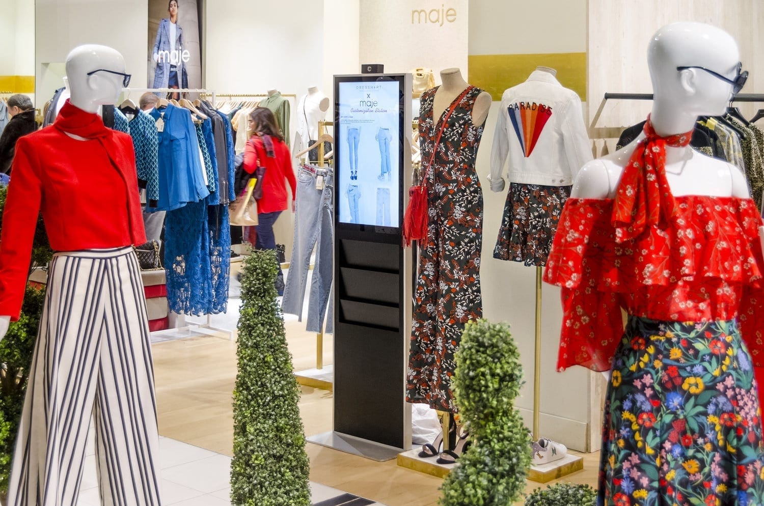 digital signage installed at a New York City retail flagship