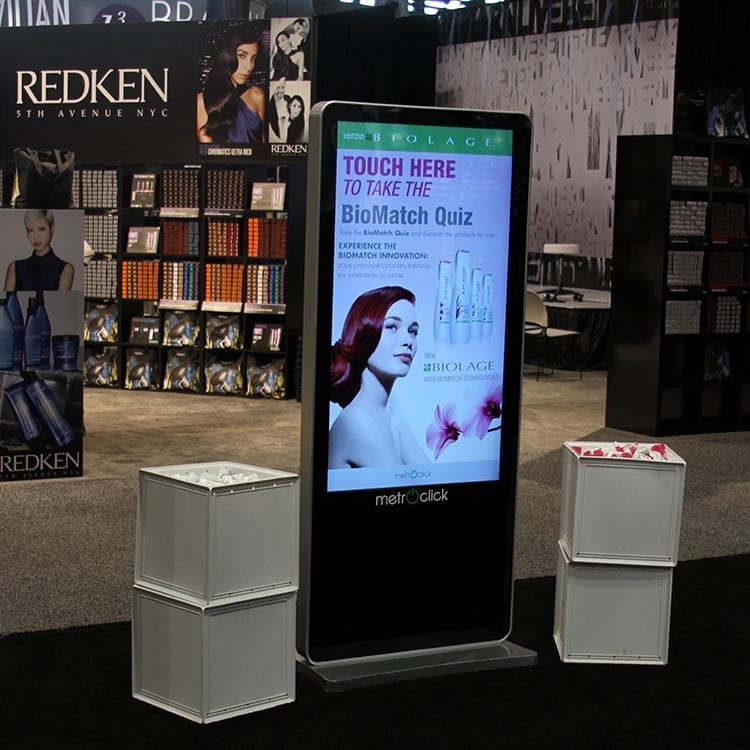 metroclick loreal trade show interactive kiosk sytem 1 metroclick loreal trade show interactive kiosk sytem