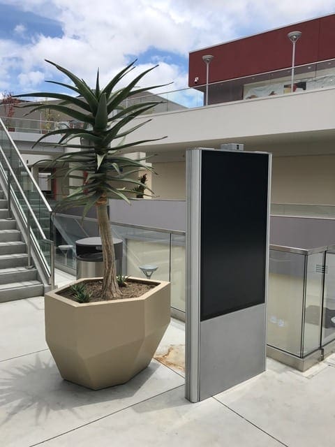 double sided outdoor kiosk