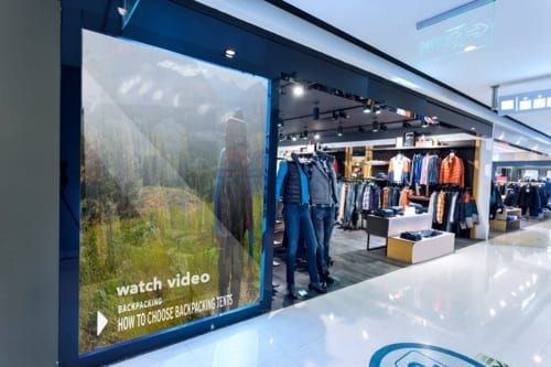 metroclick retail fitting room digital display system