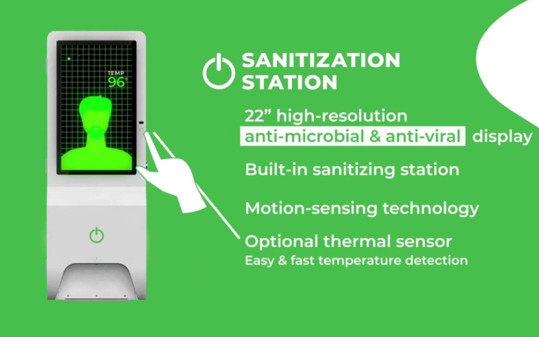 MetroClick’s 22″ High Resolution Anti-Microbial and Anti-Viral Display