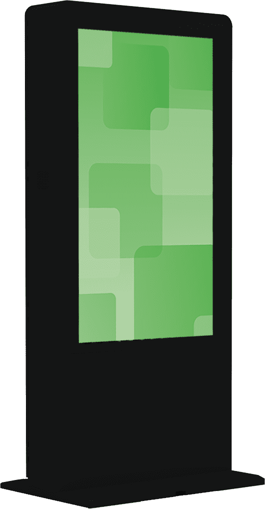 freestanding indoor digital signage display